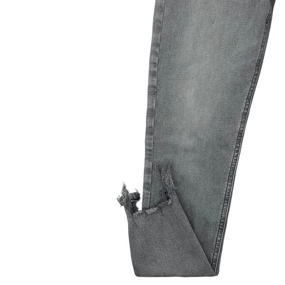 Topshop Jeans Womens 2 Gray Ankle Skinny Distressed Jamie - Picture 5 of 14
